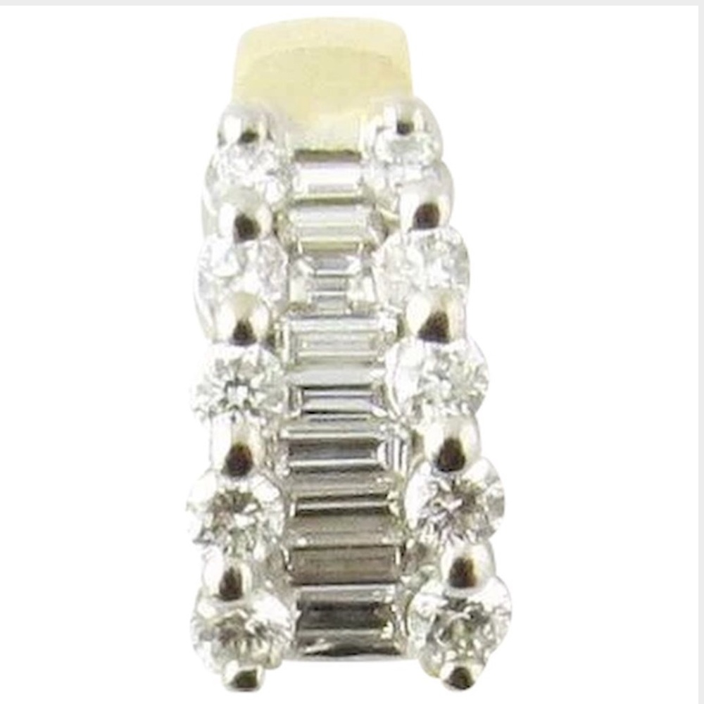 18 Karat Yellow Gold Diamond Pendant .75 ct